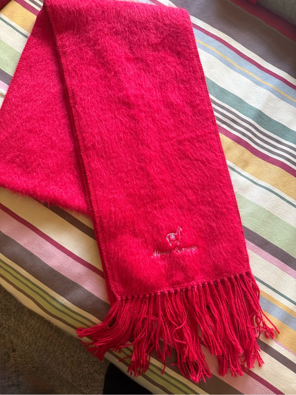 Alpaca Creations Red Alpaca Sweater - Cozy Knit